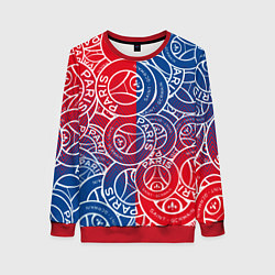 Свитшот женский ФК ПСЖ PARIS SAINT GERMAIN, цвет: 3D-красный