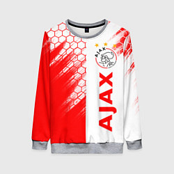 Свитшот женский FC AJAX AMSTERDAM ФК АЯКС, цвет: 3D-меланж