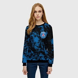 Свитшот женский Пари Сен-Жермен Paris Saint-German, цвет: 3D-черный — фото 2