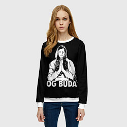 Свитшот женский OG Buda, цвет: 3D-белый — фото 2