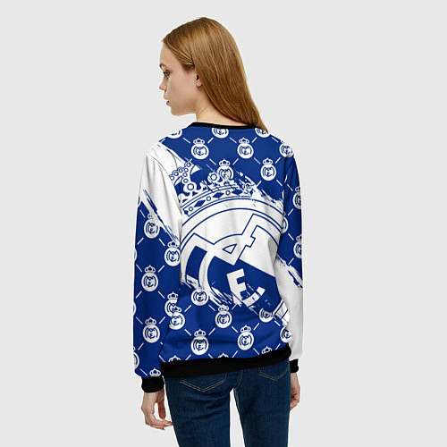 Женский свитшот REAL MADRID РЕАЛ МАДРИД / 3D-Черный – фото 4