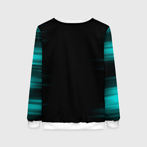 Женский свитшот Зора Идеаре Чёрный клевер / 3D-Белый – фото 2