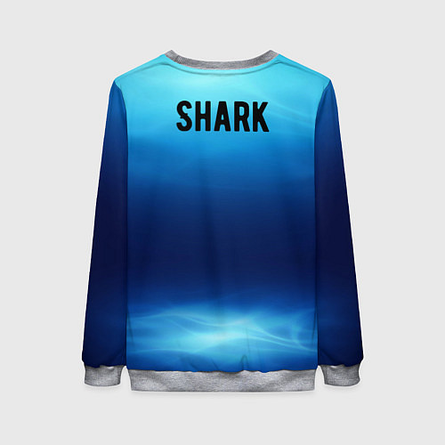 Женский свитшот Shark / 3D-Меланж – фото 2