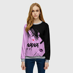 Свитшот женский Нана аниме, цвет: 3D-меланж — фото 2
