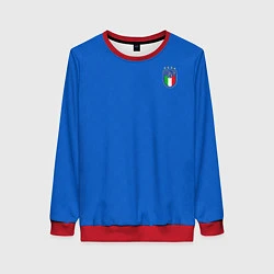 Свитшот женский Форма сборной Италии, цвет: 3D-красный