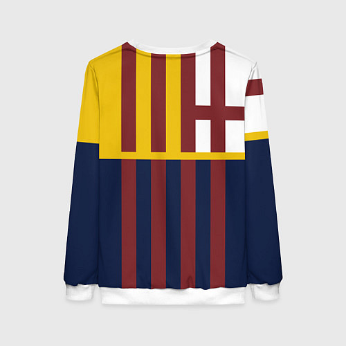 Женский свитшот BARCELONA FC БАРСЕЛОНА ФК BARCA / 3D-Белый – фото 2