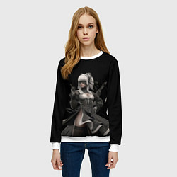 Свитшот женский Nier: Automata, цвет: 3D-белый — фото 2