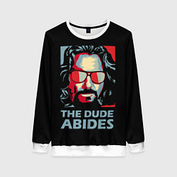 Свитшот женский The Dude Abides Лебовски, цвет: 3D-белый