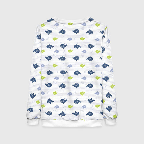Женский свитшот Рыбы / 3D-Белый – фото 2