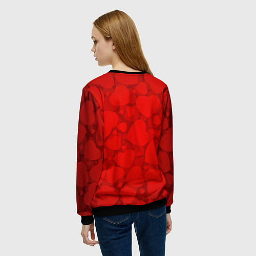 Женский свитшот Поклонница Леонтьева / 3D-Черный – фото 4