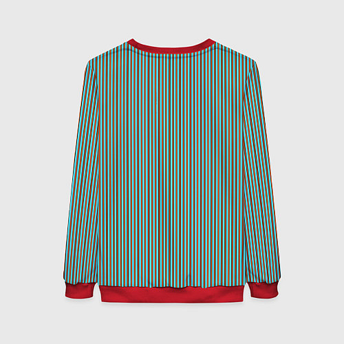 Женский свитшот Тигры Змея Полосы / 3D-Красный – фото 2