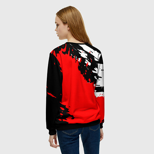 Женский свитшот DUCATI ДУКАТИ ГРАНЖ / 3D-Черный – фото 4