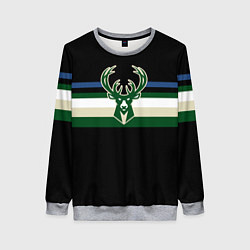 Свитшот женский Milwaukee Bucks форма Statement Edition, цвет: 3D-меланж