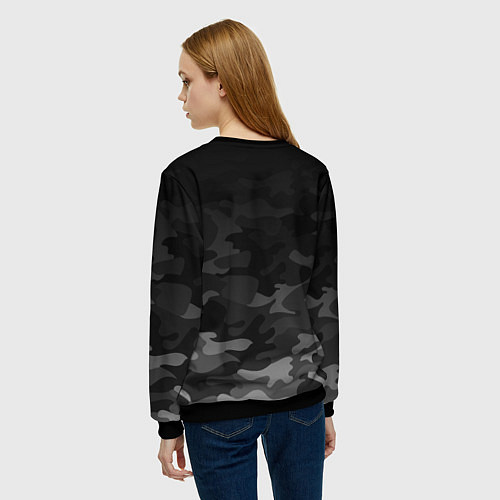 Женский свитшот WAR THUNDER ВАР ТАНДЕР / 3D-Черный – фото 4