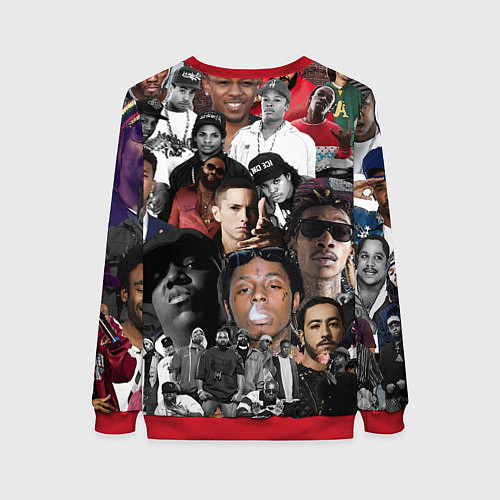 Женский свитшот Короли Рэпа KING RAP / 3D-Красный – фото 2