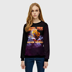 Свитшот женский Сектор Газа альбом Зловещие мертвецы, цвет: 3D-черный — фото 2