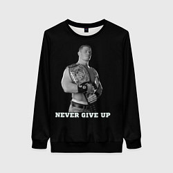 Женский свитшот Never give up