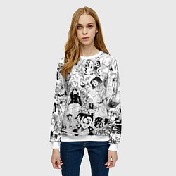Свитшот женский Семь смертных грехов, манга, цвет: 3D-белый — фото 2