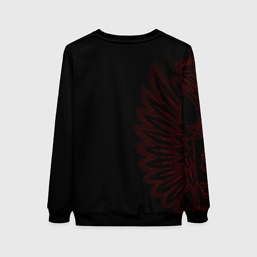 Женский свитшот Russia - Red Side / 3D-Черный – фото 2