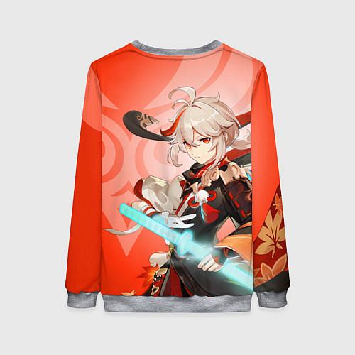 Женский свитшот Genshin Impact, Кадзуха / 3D-Меланж – фото 2