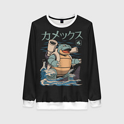 Свитшот женский Бластозавр, цвет: 3D-белый