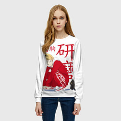 Свитшот женский Кенма Козуме, Haikyuu!!, цвет: 3D-белый — фото 2