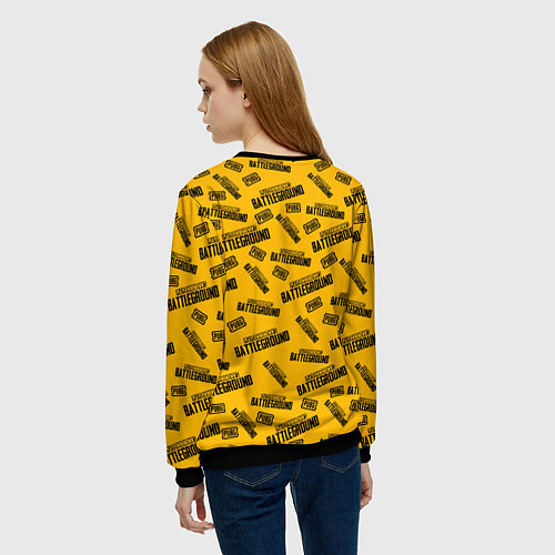 Женский свитшот PUBG ПАБГ / 3D-Черный – фото 4