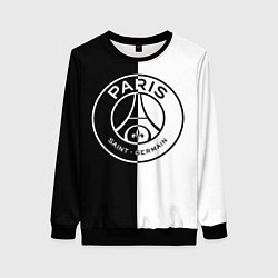 Свитшот женский ФК ПСЖ PSG BLACK & WHITE, цвет: 3D-черный