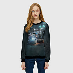 Свитшот женский Neo truck, цвет: 3D-черный — фото 2