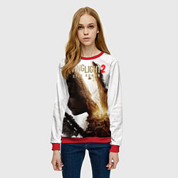 Свитшот женский Dying Light 2 Original, цвет: 3D-красный — фото 2