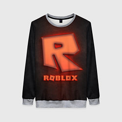 Женский свитшот ROBLOX NEON RED