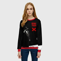 Свитшот женский Мумий Тролль ВОСТОК X CЕВЕРОЗАПАД, цвет: 3D-красный — фото 2