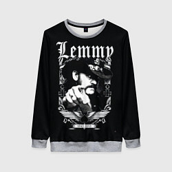 Свитшот женский RIP Lemmy, цвет: 3D-меланж
