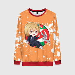 Свитшот женский Yachi Hitoka Haikyu Волейбол Z, цвет: 3D-красный