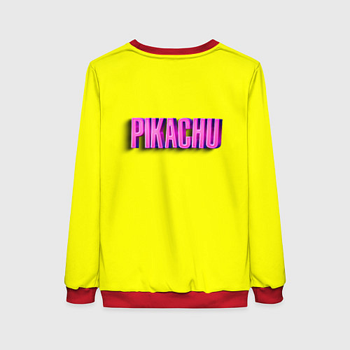 Женский свитшот ПИКАЧУ PIKACHU / 3D-Красный – фото 2