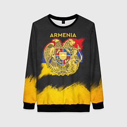 Женский свитшот Yellow and Black Armenia