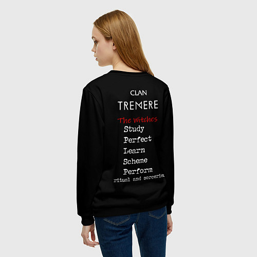 Женский свитшот Тремер / 3D-Черный – фото 4