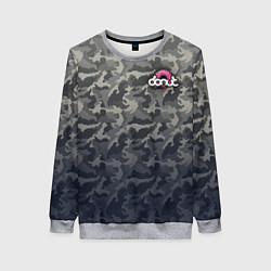 Свитшот женский Donut, цвет: 3D-меланж