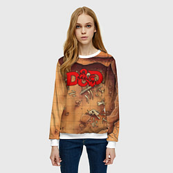 Свитшот женский Dungeons and Dragons D&D, цвет: 3D-белый — фото 2