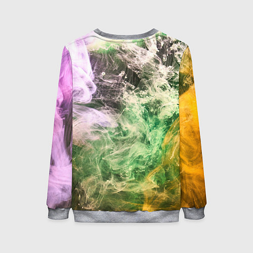 Женский свитшот ДЫМ SMOKE / 3D-Меланж – фото 2
