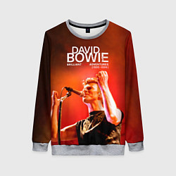 Свитшот женский Brilliant Live Adventures - David Bowie, цвет: 3D-меланж