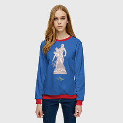 Свитшот женский CMbYN скульптура Тимоти Шаламе Арми Хаммер, цвет: 3D-красный — фото 2