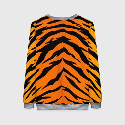Женский свитшот Шкура тигра / 3D-Меланж – фото 2