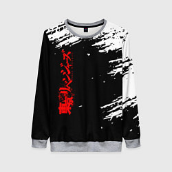 Свитшот женский Токийские мстители, цвет: 3D-меланж