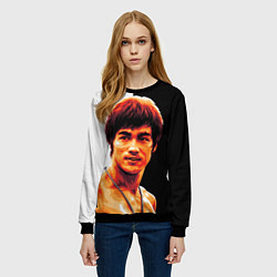 Свитшот женский Jeet Kune Do, цвет: 3D-черный — фото 2