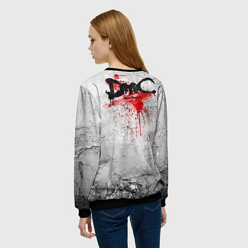 Женский свитшот White Dante / 3D-Черный – фото 4