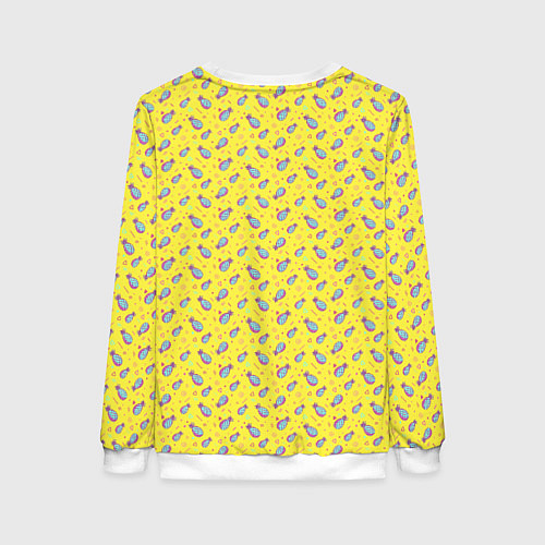 Женский свитшот Pineapple Pattern / 3D-Белый – фото 2