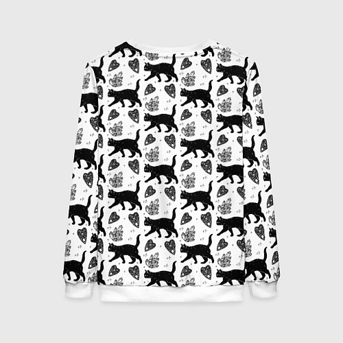 Женский свитшот Patern Halloween 1 / 3D-Белый – фото 2