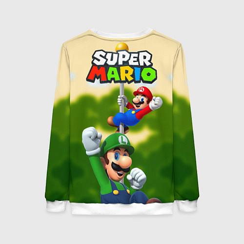 Женский свитшот 3DMario / 3D-Белый – фото 2