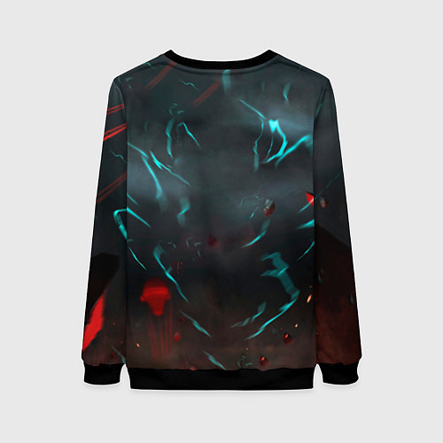 Женский свитшот The Eye of the Storm / 3D-Черный – фото 2